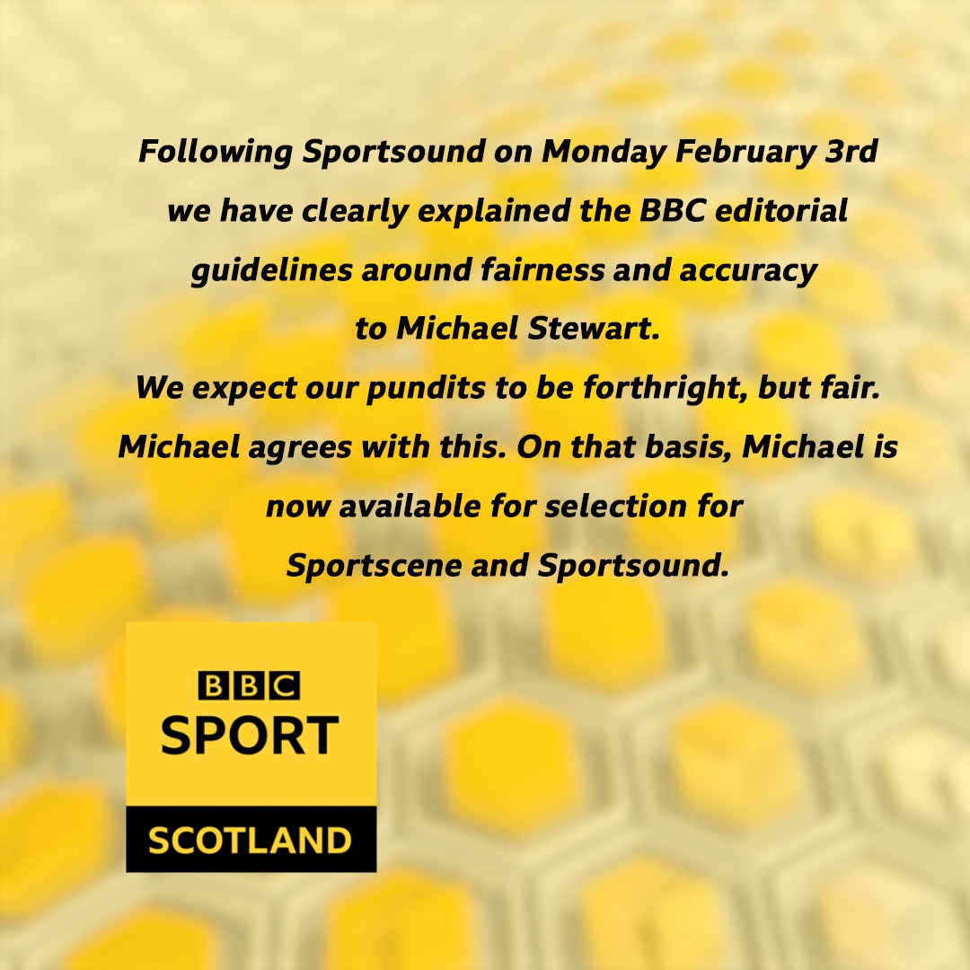 Patronising Michael Stewart